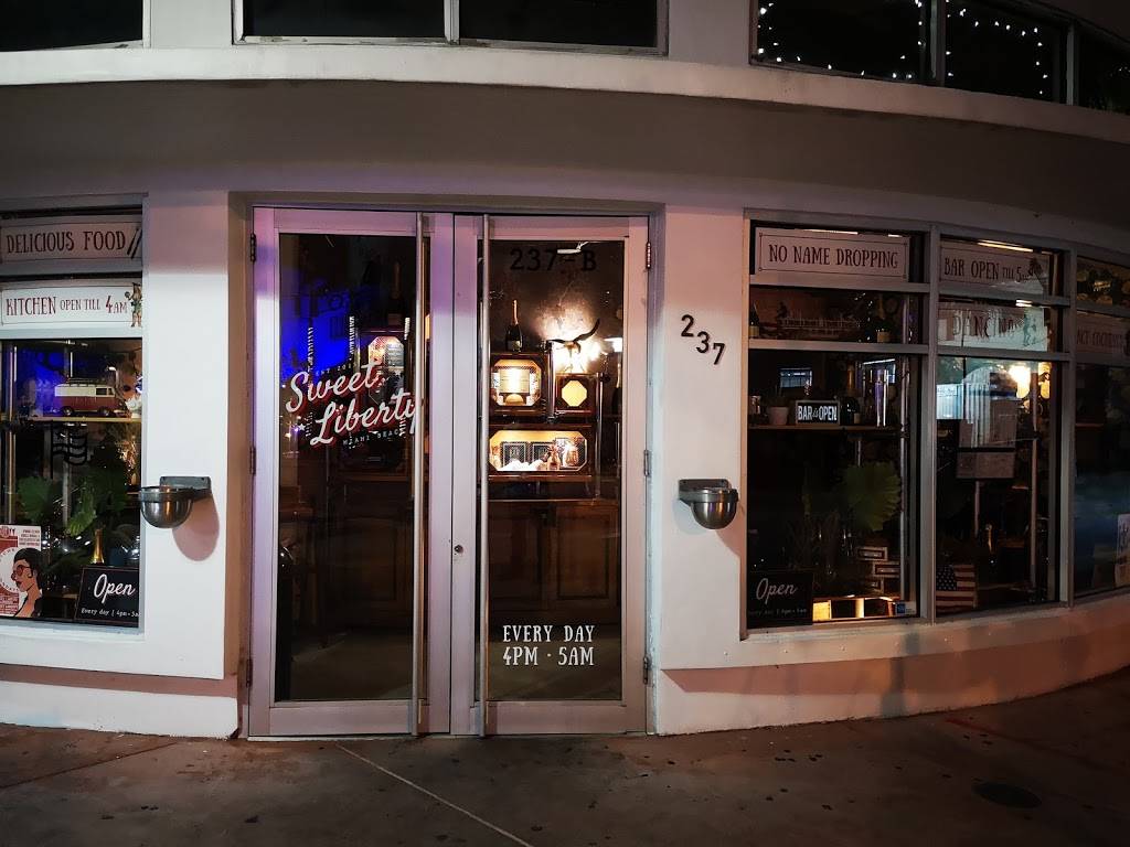 Sweet Liberty Drinks & Supply Company | restaurant | 237 20th St Suite B, Miami Beach, FL 33139, USA | 3057638217 OR +1 305-763-8217