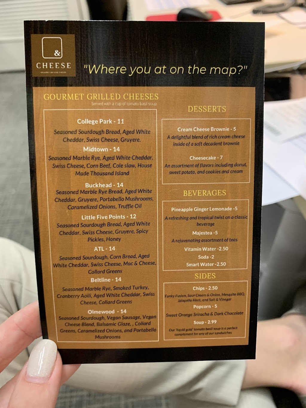 & Cheese ATL | restaurant | 3393 Peachtree Rd NE, Atlanta, GA 30326, USA | 6784624543 OR +1 678-462-4543