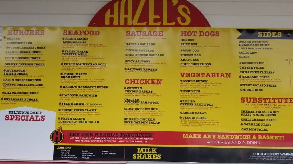 Hazels Take-out | meal takeaway | 557 Old County Rd, Rockland, ME 04841, USA | 2075945940 OR +1 207-594-5940