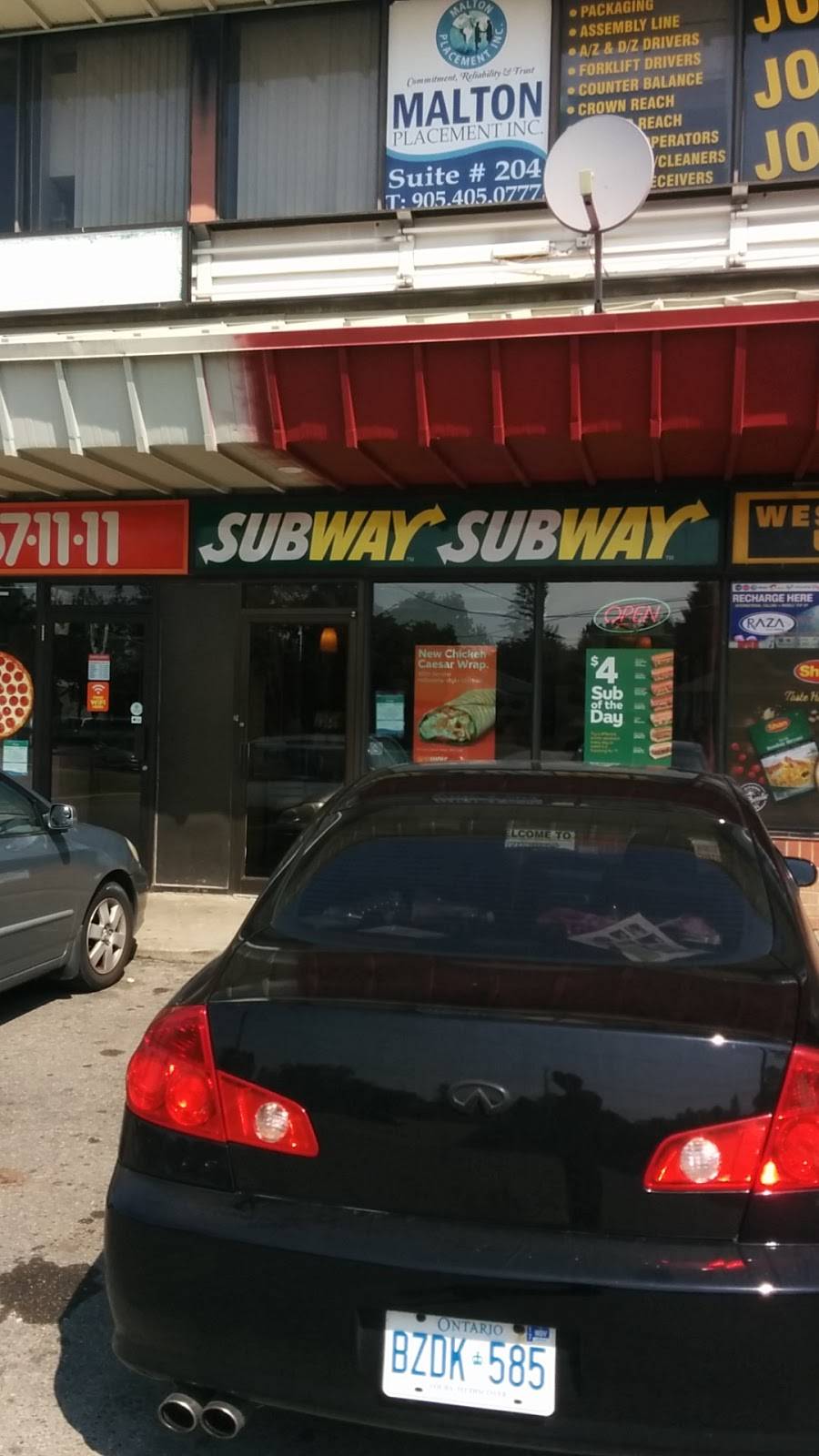 Subway | restaurant | 7125 Goreway Dr Unit 2, Mississauga, ON L4T 4H3, Canada | 9056120007 OR +1 905-612-0007