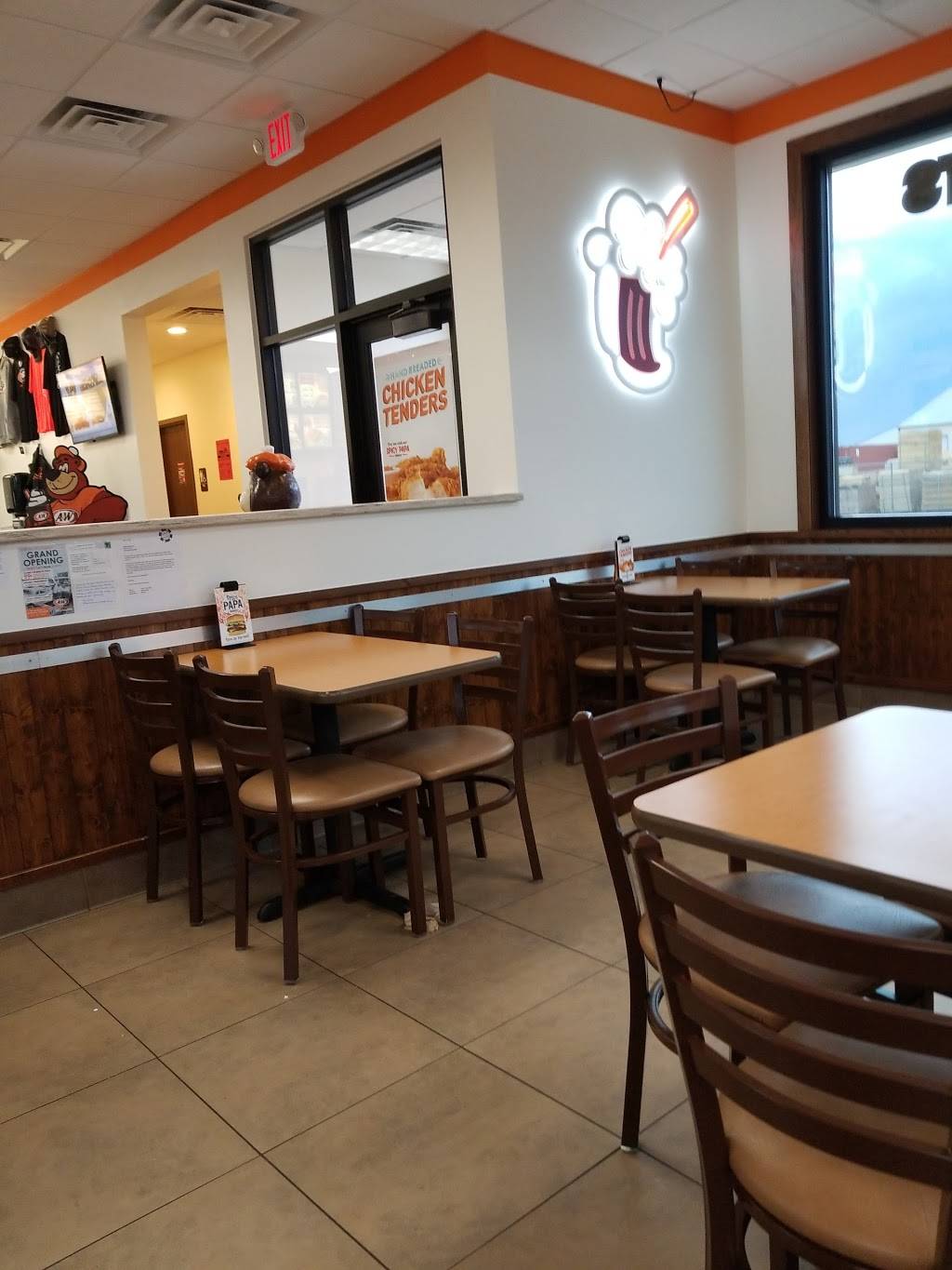 A&W Restaurant | restaurant | 780 1st St SE Box 72, Richmond, MN 56368, USA | 3205977668 OR +1 320-597-7668