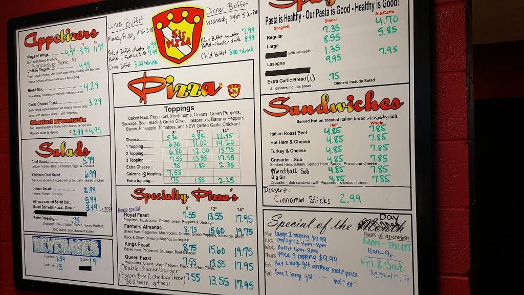 Sir Pizza | restaurant | 907 Herchel St, Burns, TN 37029, USA | 6154468585 OR +1 615-446-8585