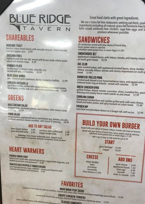 Blue Ridge Tavern | restaurant | 61 Terminal Dr, Fletcher, NC 28732, USA | 8286546215 OR +1 828-654-6215