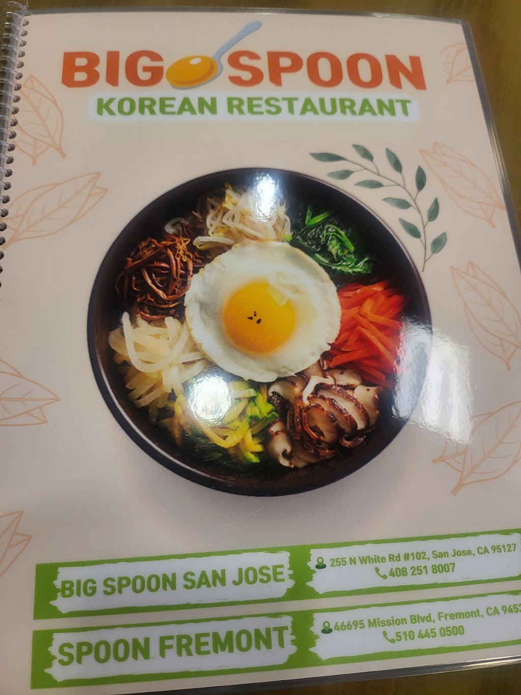 Bigspoon korean bistro | restaurant | 255 N White Rd #102, San Jose, CA 95127, USA | 4082518007 OR +1 408-251-8007