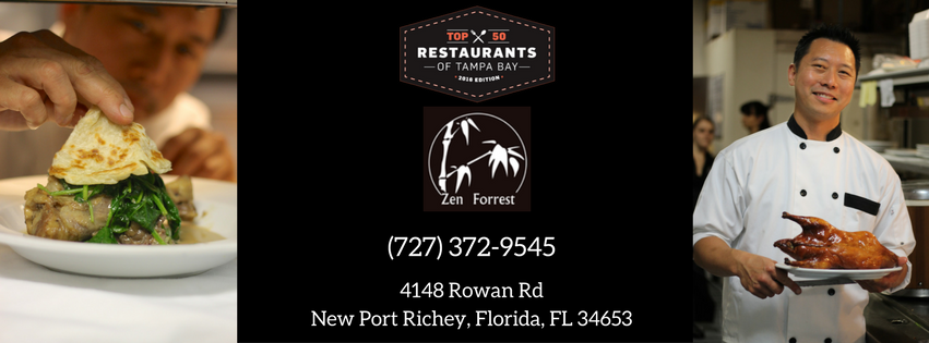 Zen Forrest | restaurant | 4148 Rowan Rd, New Port Richey, FL 34653, USA | 7273729545 OR +1 727-372-9545