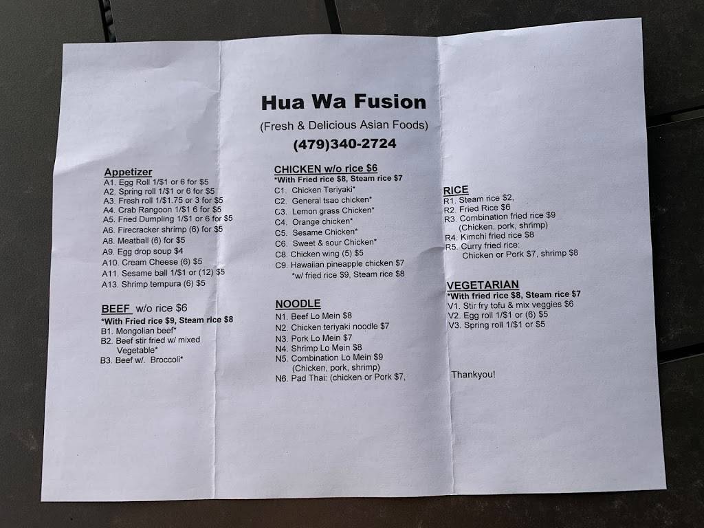 Hua Wa Fusion | restaurant | 2121 S Bellview Rd, Rogers, AR 72758, USA | 4793402724 OR +1 479-340-2724