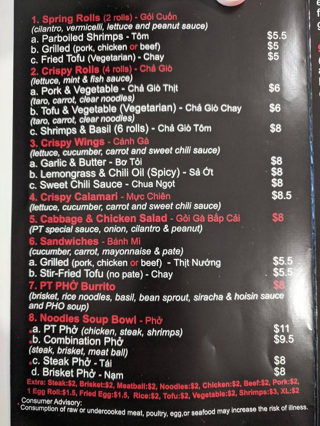 PT PHO Express | restaurant | 13236 N 7th St #101, Phoenix, AZ 85022, USA | 6023145986 OR +1 602-314-5986