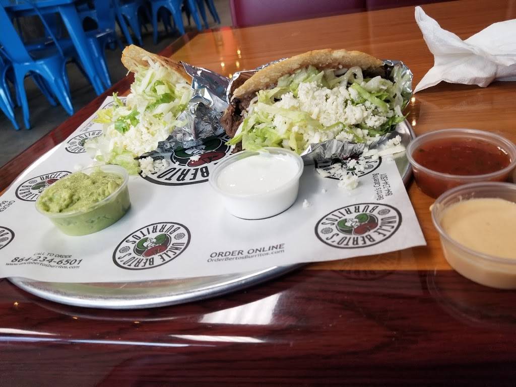 Uncle Berto’s Burritos | restaurant | 2509 Stone Station Rd, Roebuck, SC 29376, USA | 8645863973 OR +1 864-586-3973