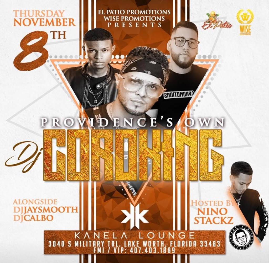 Kanela Lounge | night club | 3040 S Military Trail, Lake Worth, FL 33461, USA | 5612967474 OR +1 561-296-7474