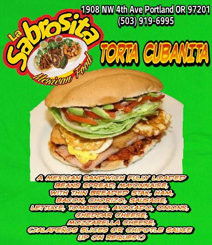La Sabrosita Mexican Food | restaurant | 2200 NW 23rd Ave, Portland, OR 97210, USA | 5039196995 OR +1 503-919-6995
