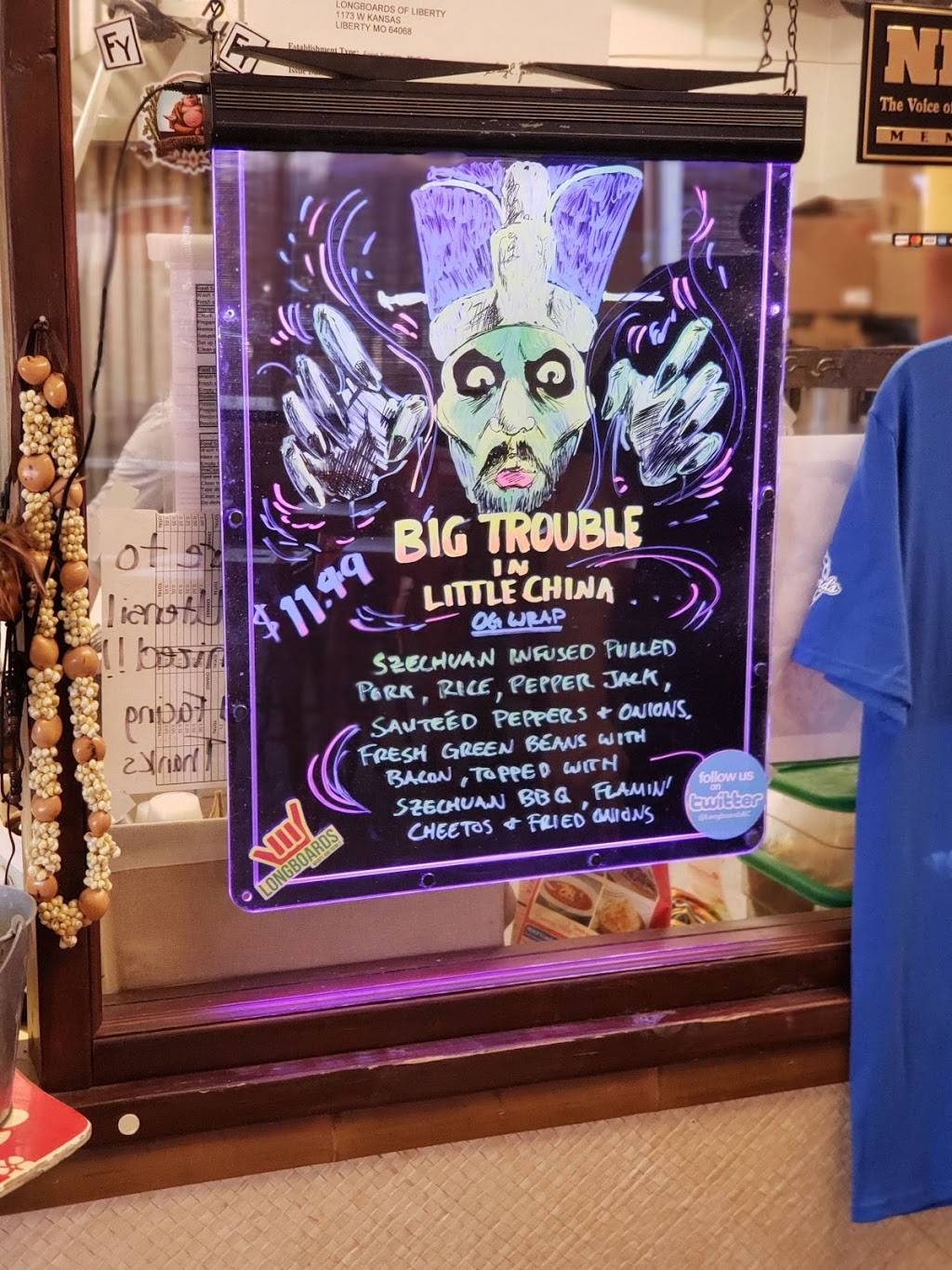 Longboards Wraps & Bowls | restaurant | 1173 W Kansas St, Liberty, MO 64068, USA | 8164079528 OR +1 816-407-9528