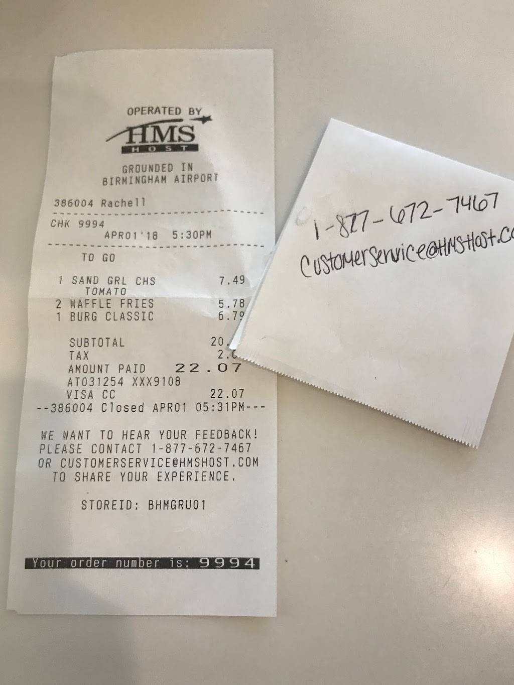 Grounded In Birmingham | restaurant | Post Sec - Concourse C F12, 5900 Messer Airport Hwy, Birmingham, AL 35212, USA | 8562344930 OR +1 856-234-4930