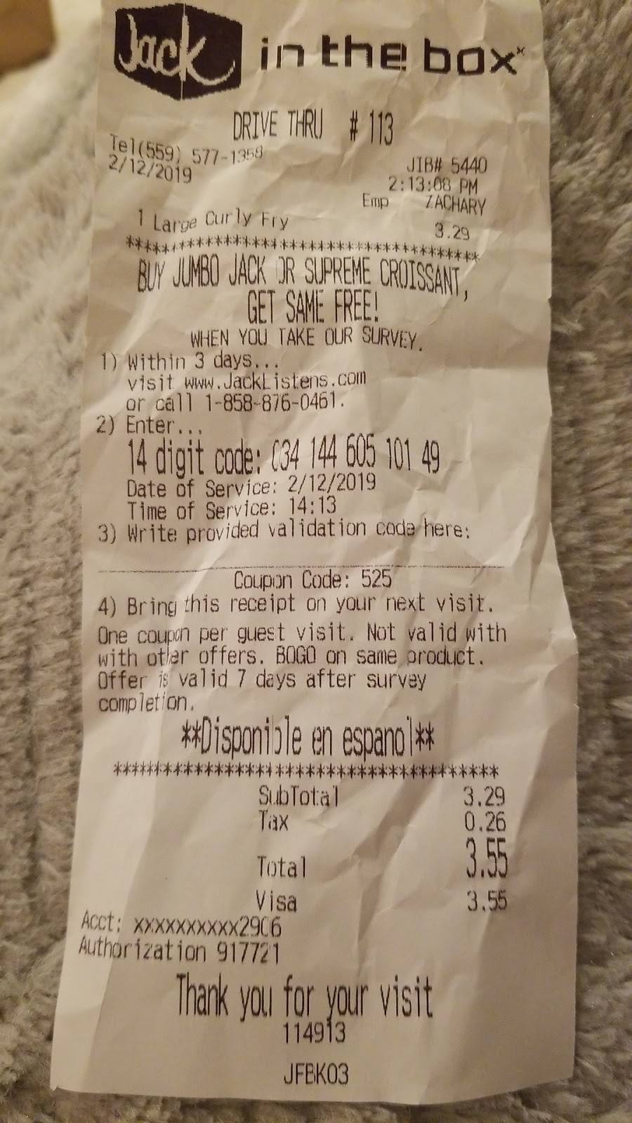 Jack in the Box | restaurant | 3120 Fowler Ave, Clovis, CA 93611, USA | 5595771358 OR +1 559-577-1358