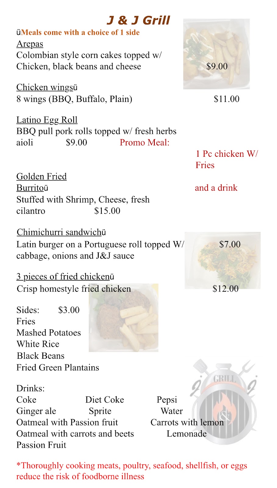 J&J Grill food truck | restaurant | 426 Hill St, Waterbury, CT 06704, USA | 2037689112 OR +1 203-768-9112
