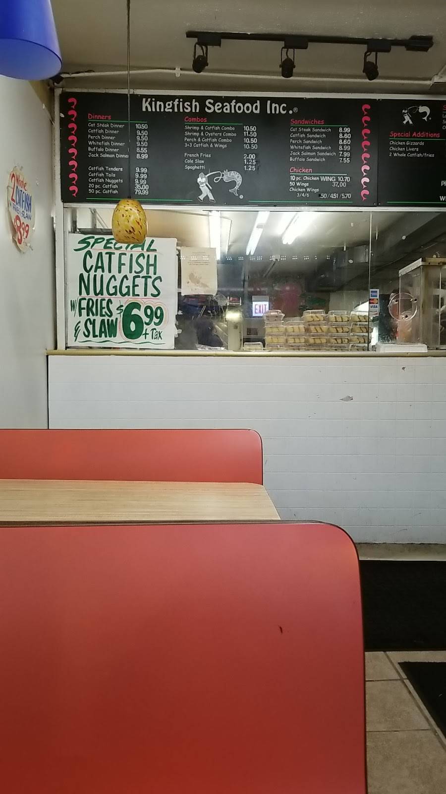 Kingfish Seafood | restaurant | 413 E 71st St, Chicago, IL 60619, USA | 7739943344 OR +1 773-994-3344