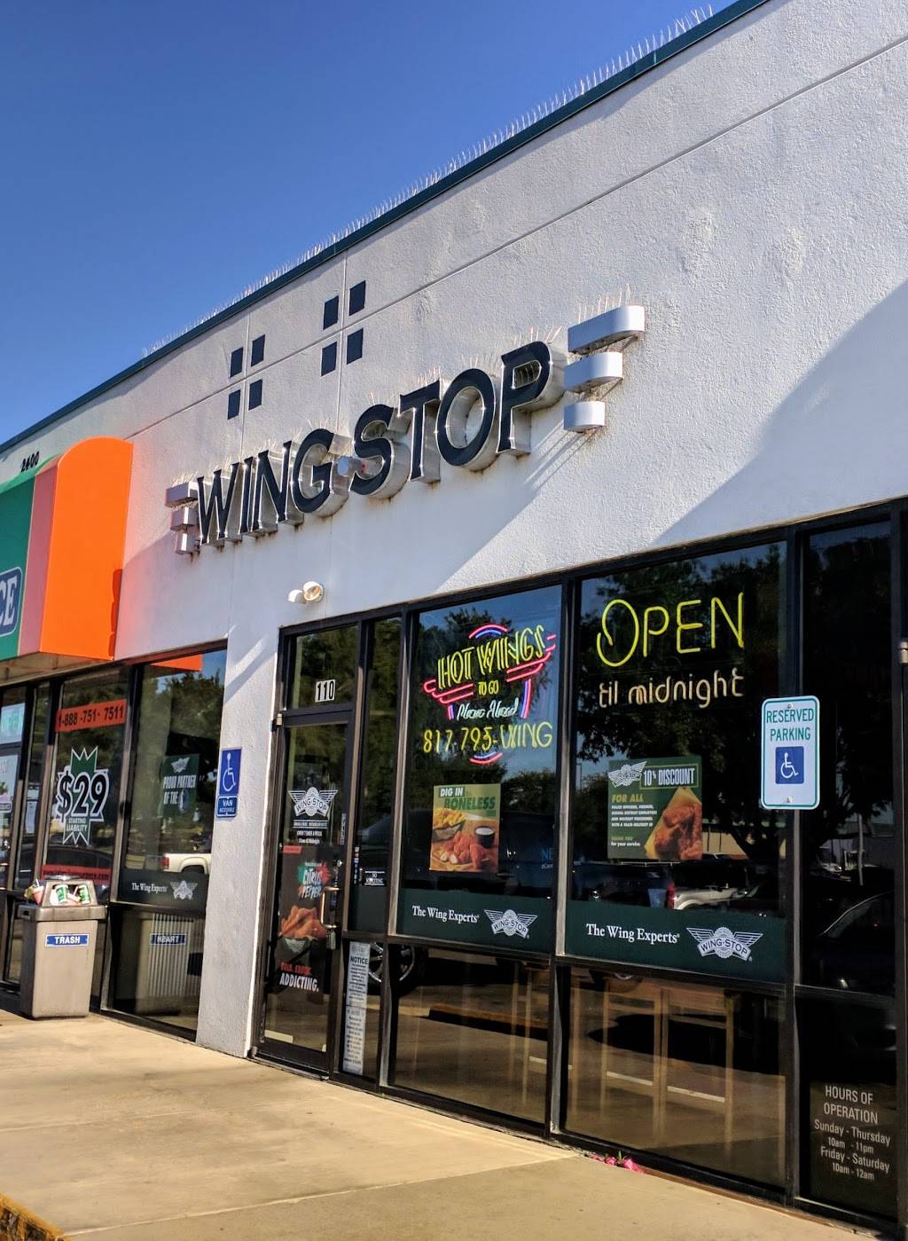 Wingstop | restaurant | 2400 E Pioneer Pkwy Ste 110, Arlington, TX 76010, USA | 8177959464 OR +1 817-795-9464
