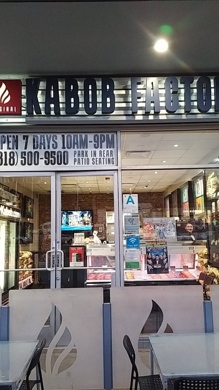 Original Kabob Factory | meal delivery | 1700 W Glenoaks Blvd Unit: D, Glendale, CA 91201, USA | 8185009500 OR +1 818-500-9500