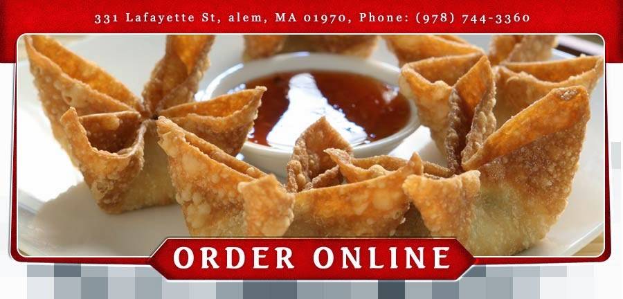 Jade House Chinese Restaurant | restaurant | 331 Lafayette St, Salem, MA 01970, USA | 9787443360 OR +1 978-744-3360