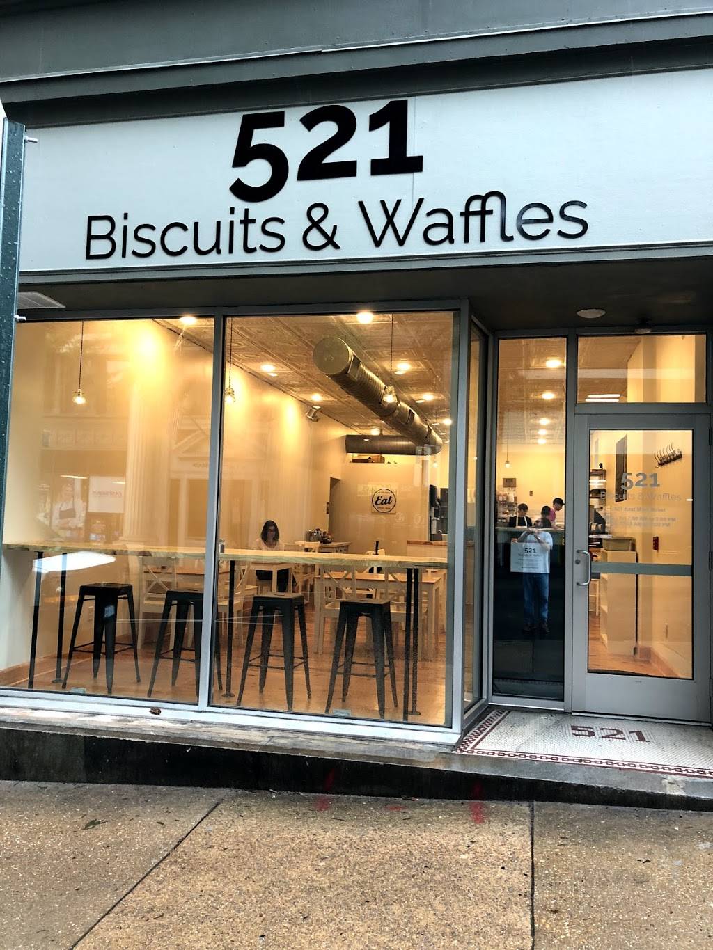 521 Biscuits & Waffles | restaurant | 521 E Main St, Richmond, VA 23219, USA | 8044828924 OR +1 804-482-8924