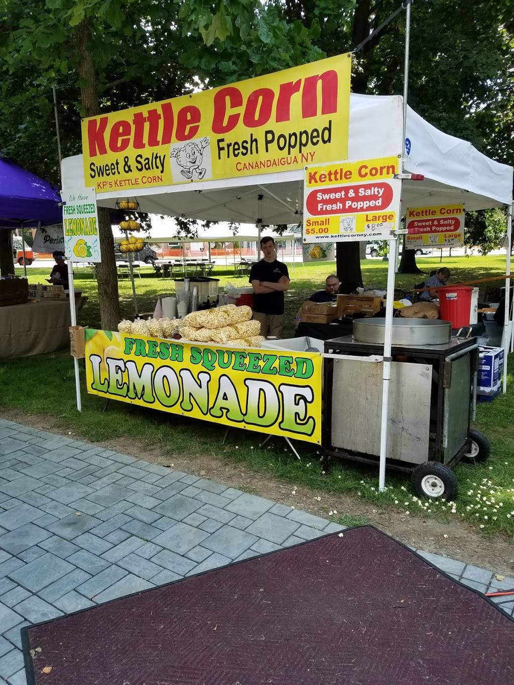KPs Kettle Corn & Concessions | restaurant | 100 Clark St, Canandaigua, NY 14424, USA | 5853945353 OR +1 585-394-5353