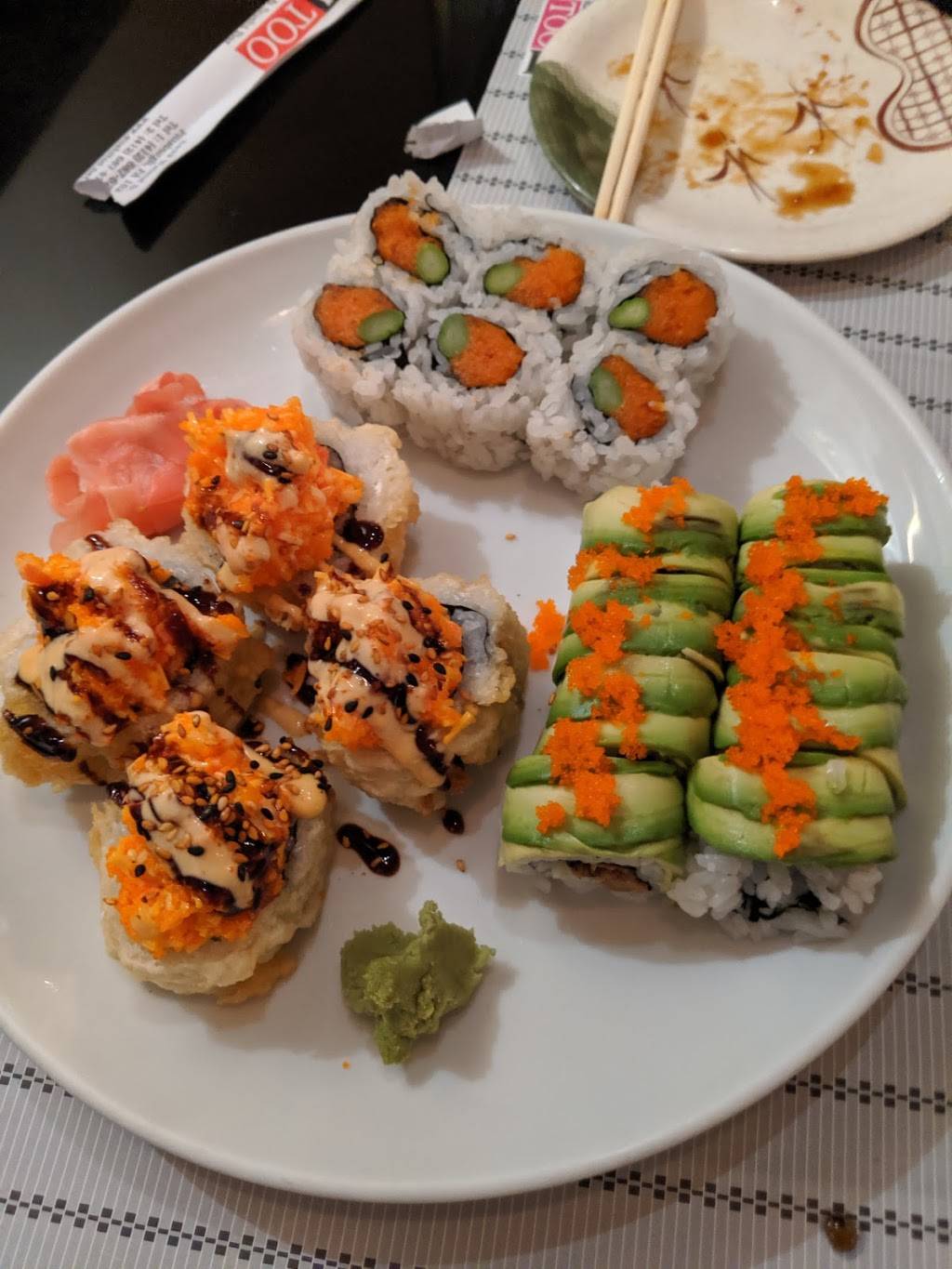 Sushi Too | restaurant | 5432 Walnut St, Pittsburgh, PA 15232, USA | 4126876746 OR +1 412-687-6746