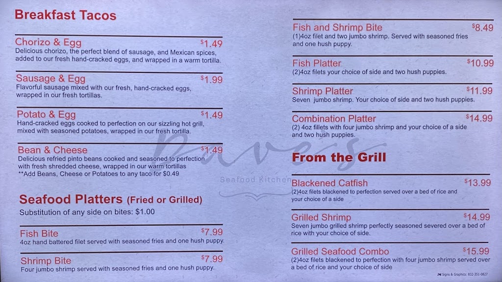 Daves Seafood Kitchen | restaurant | 12703 Kirby Dr B, Houston, TX 77047, USA | 3465710182 OR +1 346-571-0182