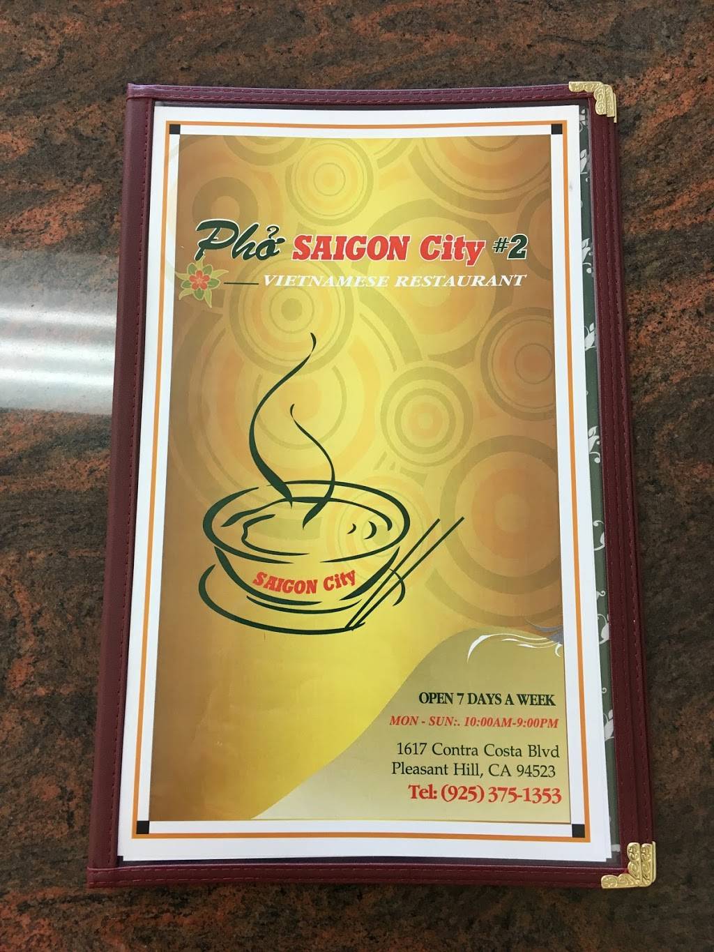 Pho Saigon City | restaurant | 1617 Contra Costa Blvd, Pleasant Hill, CA 94523, USA | 9253751353 OR +1 925-375-1353
