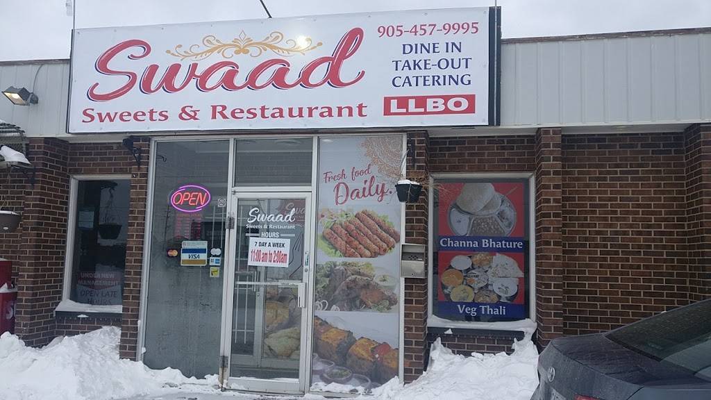 Swaad Sweets and Restaurant | restaurant | 26 Bramsteele Rd Unit-3, Brampton, ON L6W 3J9, Canada | 9054579995 OR +1 905-457-9995
