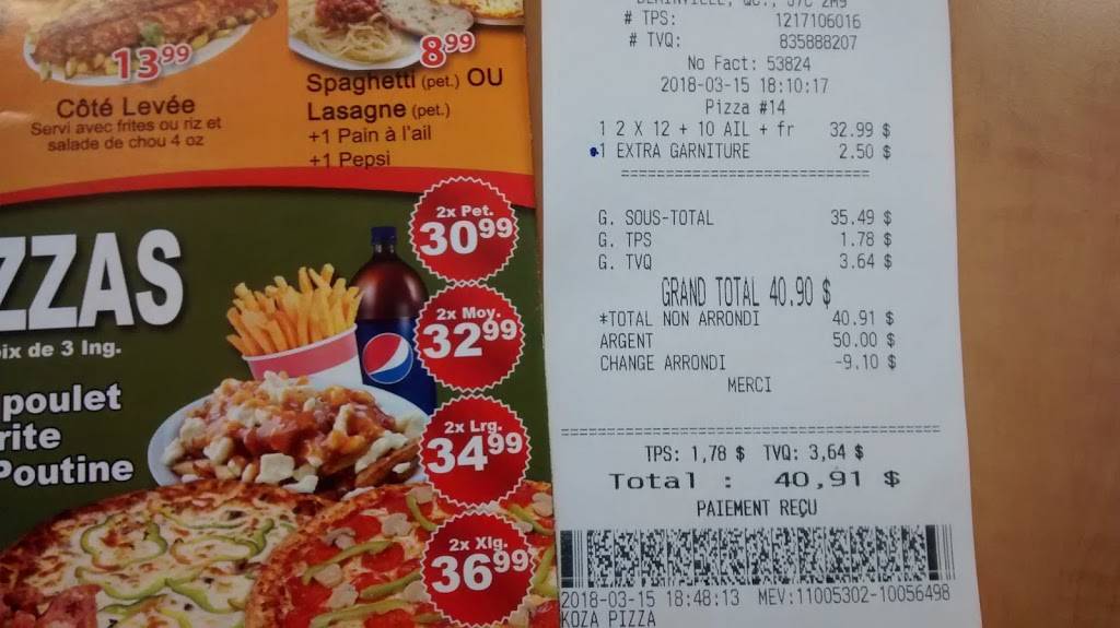 Koza Pizza | restaurant | 1107 Boulevard Curé-Labelle Local 103A, Blainville, QC J7C 2M2, Canada | 4504346969 OR +1 450-434-6969