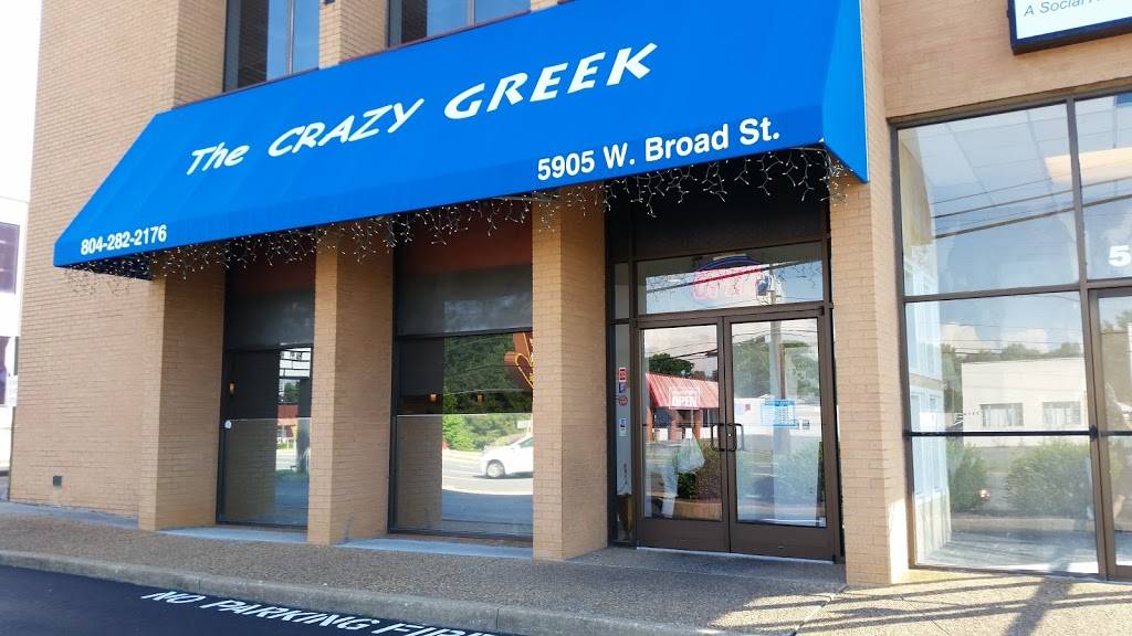 The Crazy Greek | restaurant | 5905 W Broad St, Richmond, VA 23226, USA | 8042822176 OR +1 804-282-2176