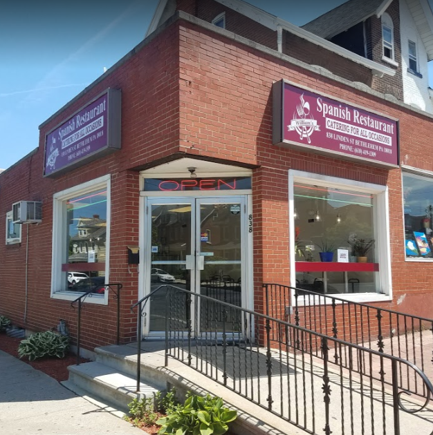 Williams Spanish Restaurant | restaurant | 838 Linden St, Bethlehem, PA 18018, USA | 6104191309 OR +1 610-419-1309