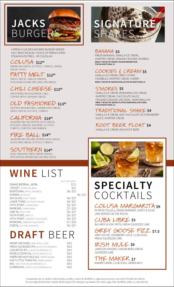 Jacks Place | restaurant | 3770 CA-45, Colusa, CA 95932, USA | 5304588844 OR +1 530-458-8844