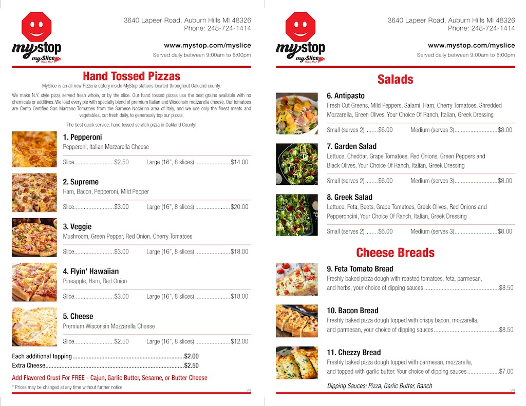 MySlice Pizza | meal takeaway | 3640 Lapeer Rd Suite #101, Auburn Hills, MI 48326, USA | 2483719125 OR +1 248-371-9125