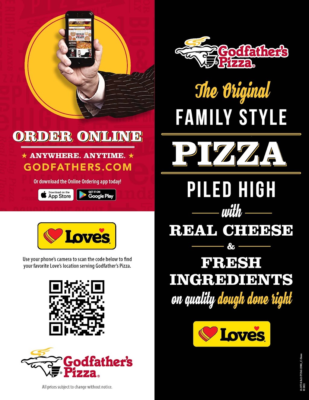 Godfathers Pizza Express | restaurant | 3020 Williams Ave, Woodward, OK 73801, USA | 5802563503 OR +1 580-256-3503