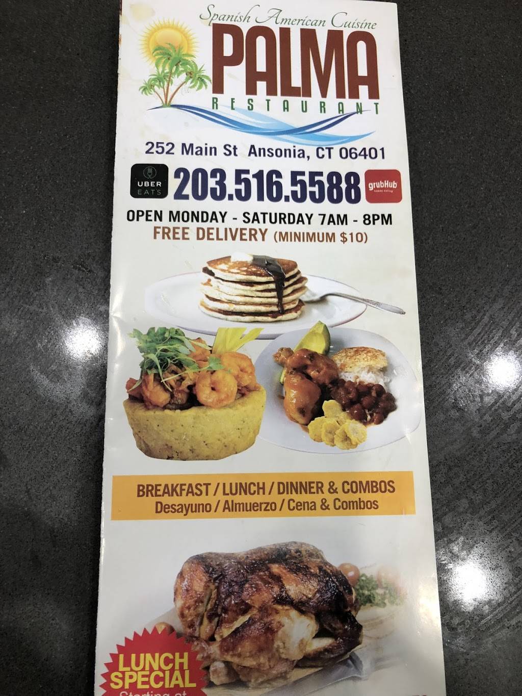 Palma Restaurant | restaurant | 252 Main St, Ansonia, CT 06401, USA | 2035165588 OR +1 203-516-5588