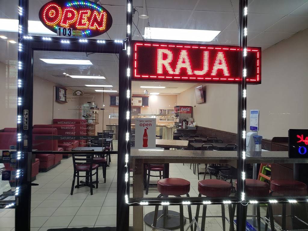 Raja Mediterranean Food & Sweets | restaurant | 11600 Jones Rd #103, Houston, TX 77070, USA | 2816539990 OR +1 281-653-9990