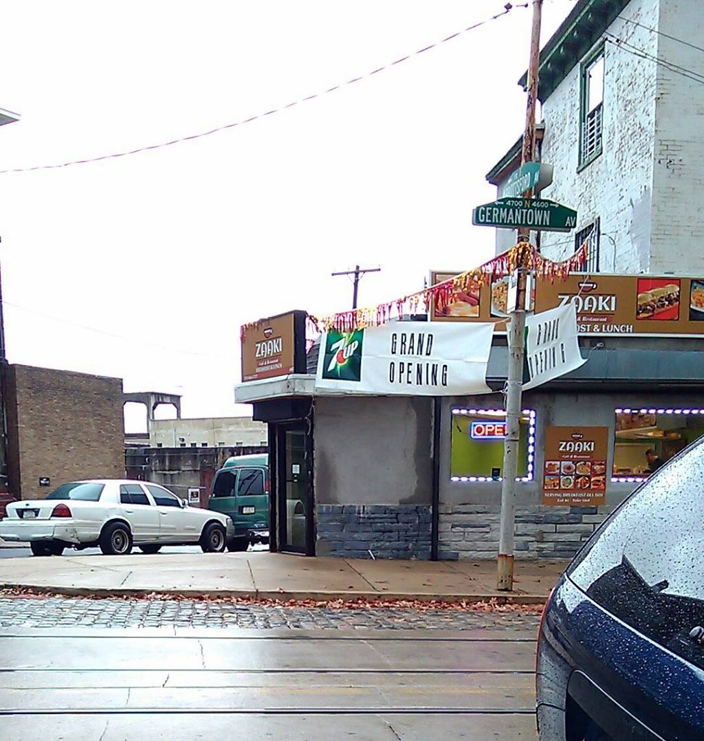 Zaaki Cafe & Restaurants | restaurant | 3032, 4687 Germantown Ave, Philadelphia, PA 19144, USA | 2158442727 OR +1 215-844-2727
