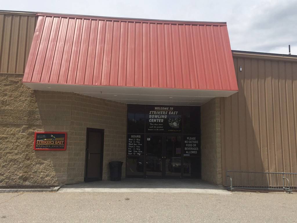 Strikers East Bowling Center & Function Room | meal takeaway | 4 Essex Dr, Raymond, NH 03077, USA | 6038959501 OR +1 603-895-9501