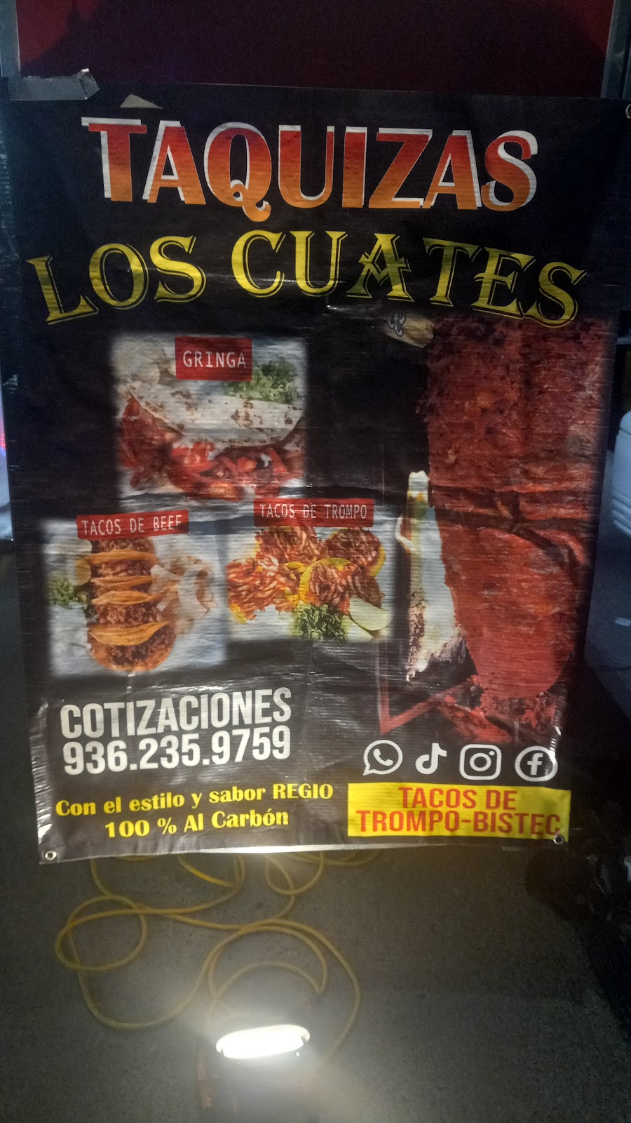 TACOS DE TROMPO ! LOS CUATES ! 100% ESTILO MONTERREY | restaurant | 5175 Little York Rd, Houston, TX 77016, USA | 9362359759 OR +1 936-235-9759