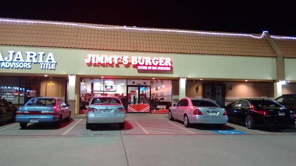 Jimmys Burger | restaurant | 6300 Independence Pkwy, Plano, TX 75023, USA | 4692983611 OR +1 469-298-3611