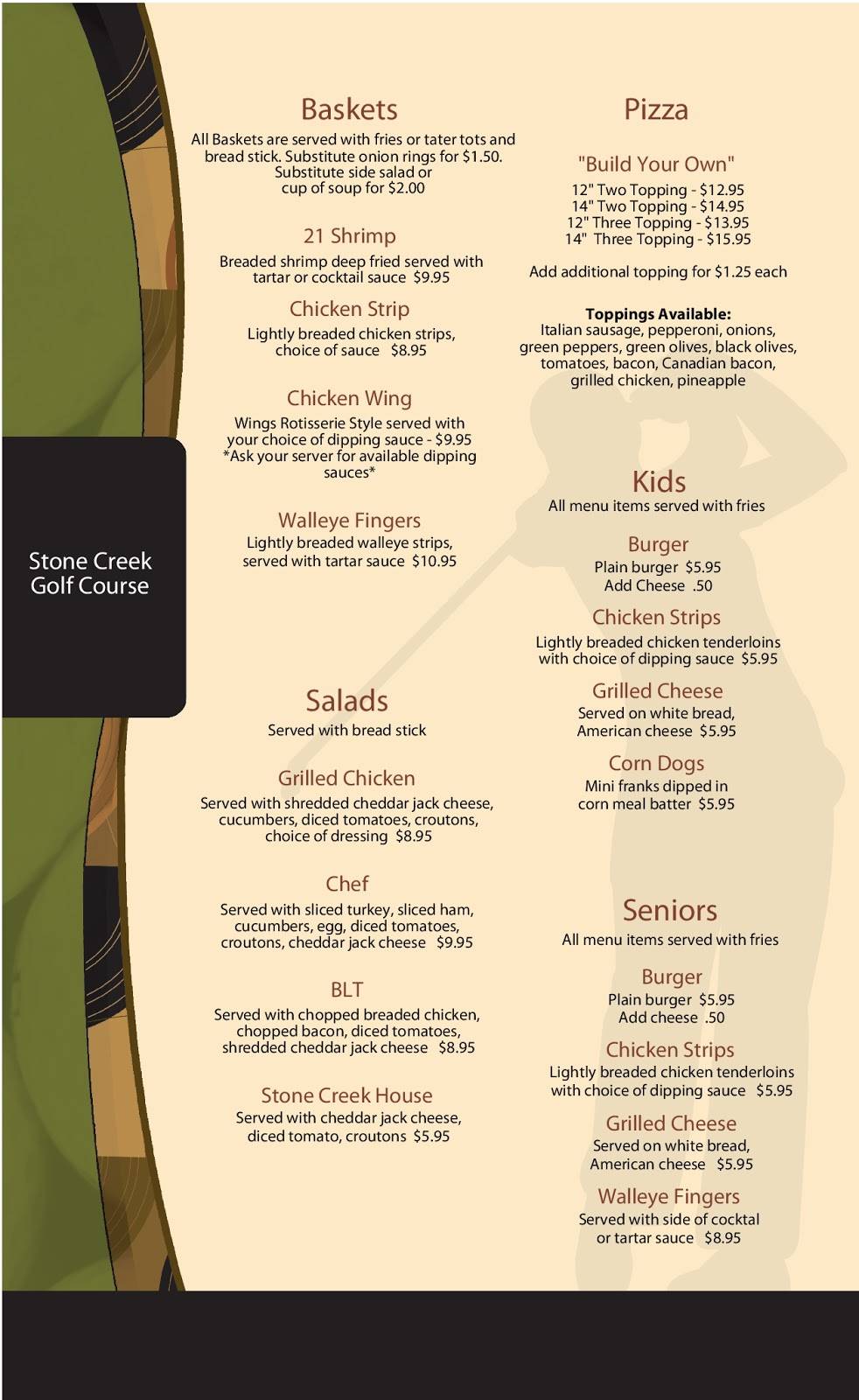 Stone Creek Golf Course | restaurant | 13050 65th St NE, Foley, MN 56329, USA | 3209684653 OR +1 320-968-4653