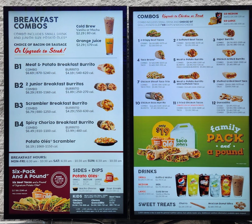 Taco Johns | restaurant | 50 S Broadway, Lawrence, MA 01843, USA | 9782915907 OR +1 978-291-5907