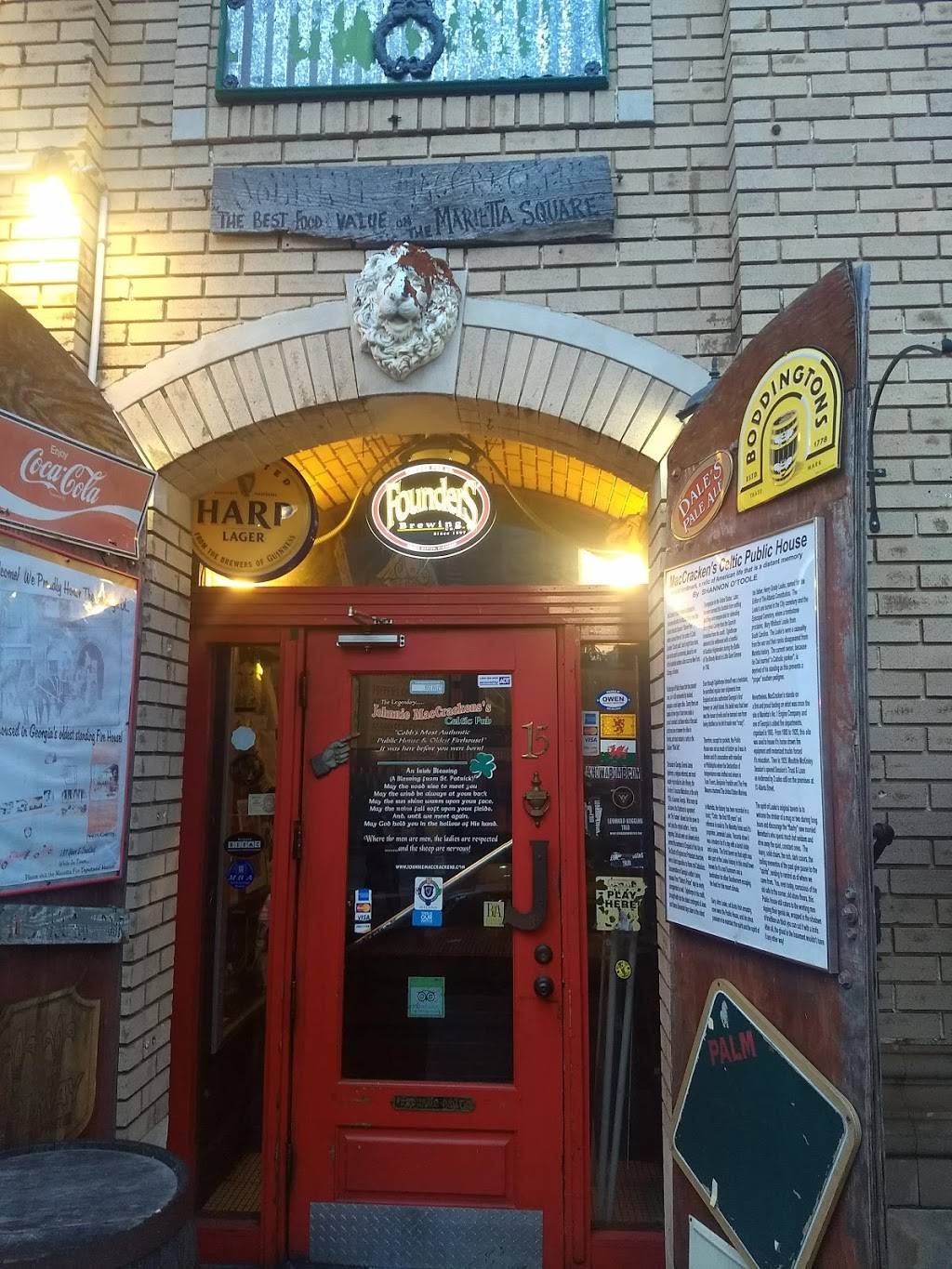 Johnnie MacCrackens Celtic Firehouse Pub | restaurant | 15 Atlanta St SE, Marietta, GA 30060, USA | 6782906641 OR +1 678-290-6641