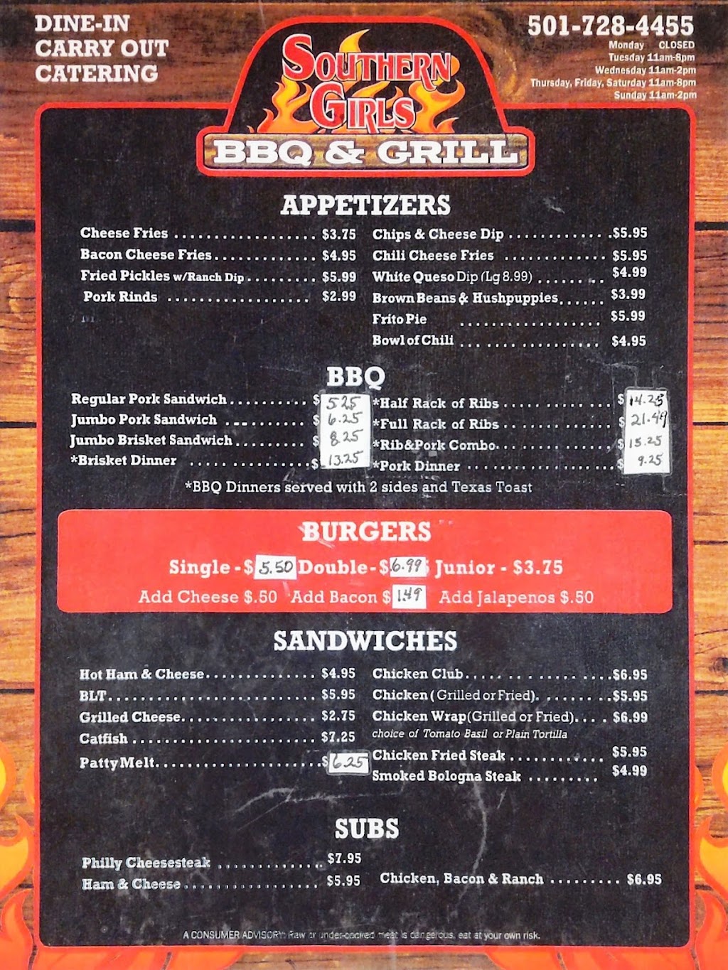 Southern Girls BBQ | restaurant | 508 Searcy, Pangburn, AR 72121, USA | 5017284455 OR +1 501-728-4455