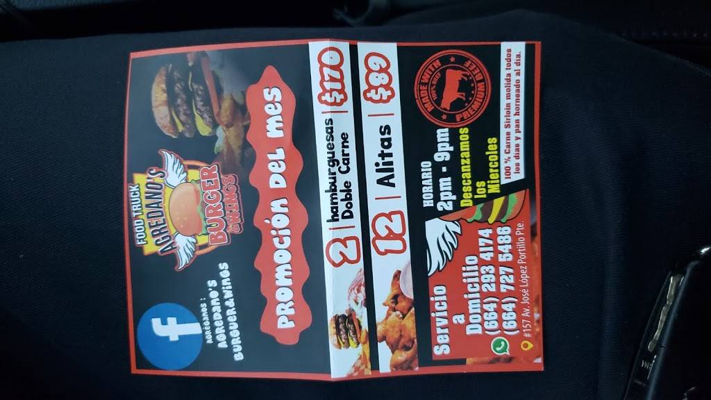 Agredanos Burguer & Wings | restaurant | Lic. Jose Lopez Portillo poniente 175, Nueva Tijuana, 22435 Tijuana, B.C., Mexico | 016642934174 OR +52 664 293 4174