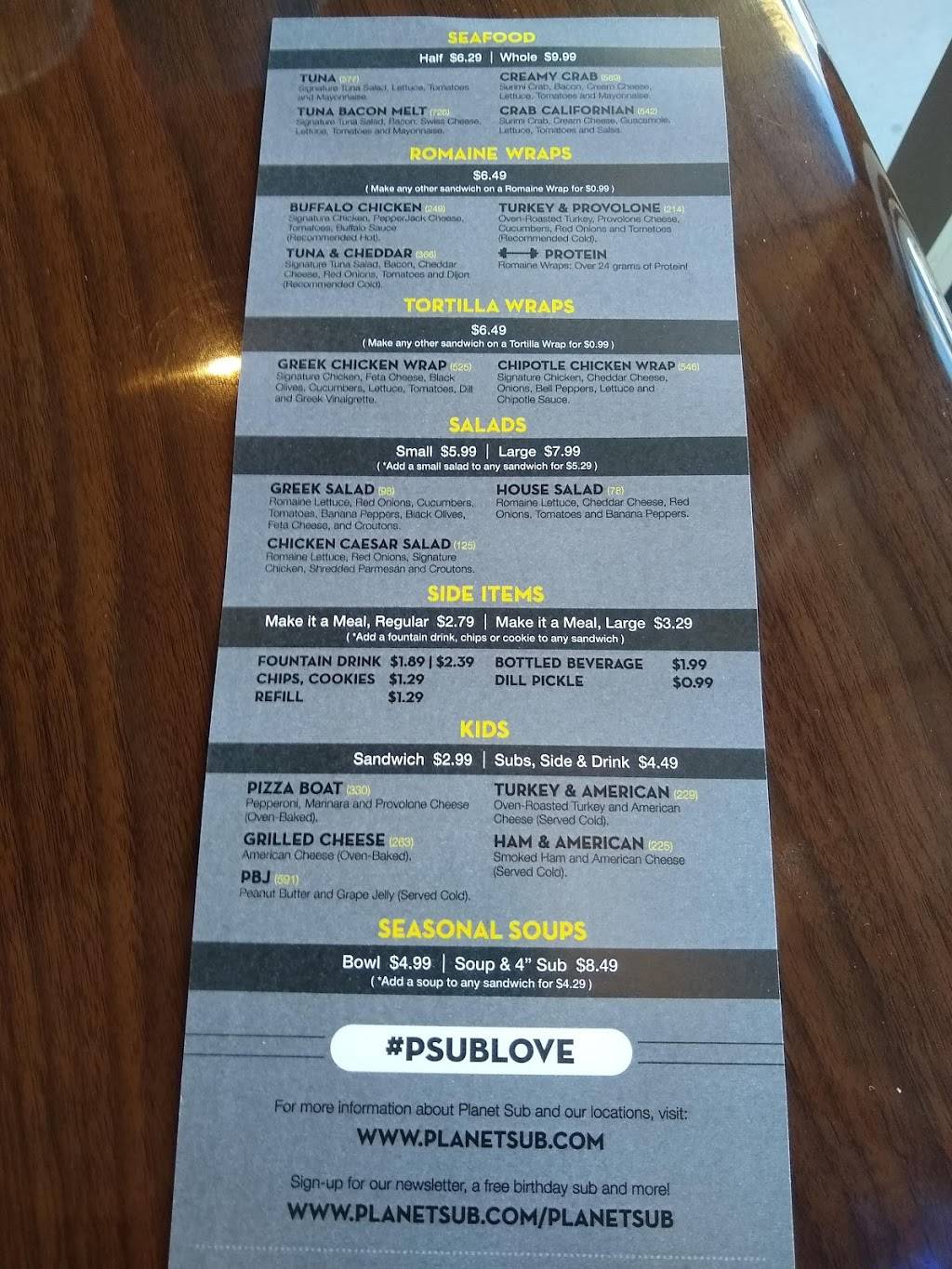 Planet Sub | restaurant | 921 E Lincoln Ln, Gardner, KS 66030, USA | 9136051068 OR +1 913-605-1068