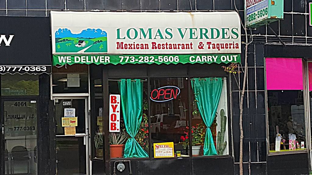 Lomas Verdes | restaurant | 4059 N Milwaukee Ave, Chicago, IL 60641, USA | 7732825606 OR +1 773-282-5606