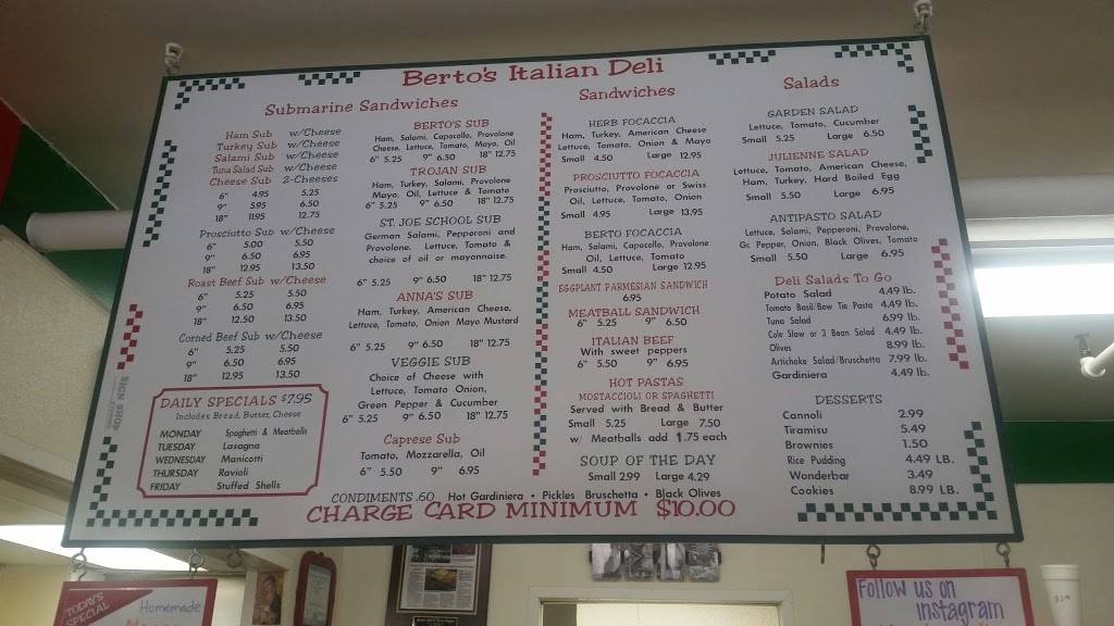 Bertos Deli & Pasta Shoppe | restaurant | 5004 Main St, Downers Grove, IL 60515, USA | 6304930643 OR +1 630-493-0643