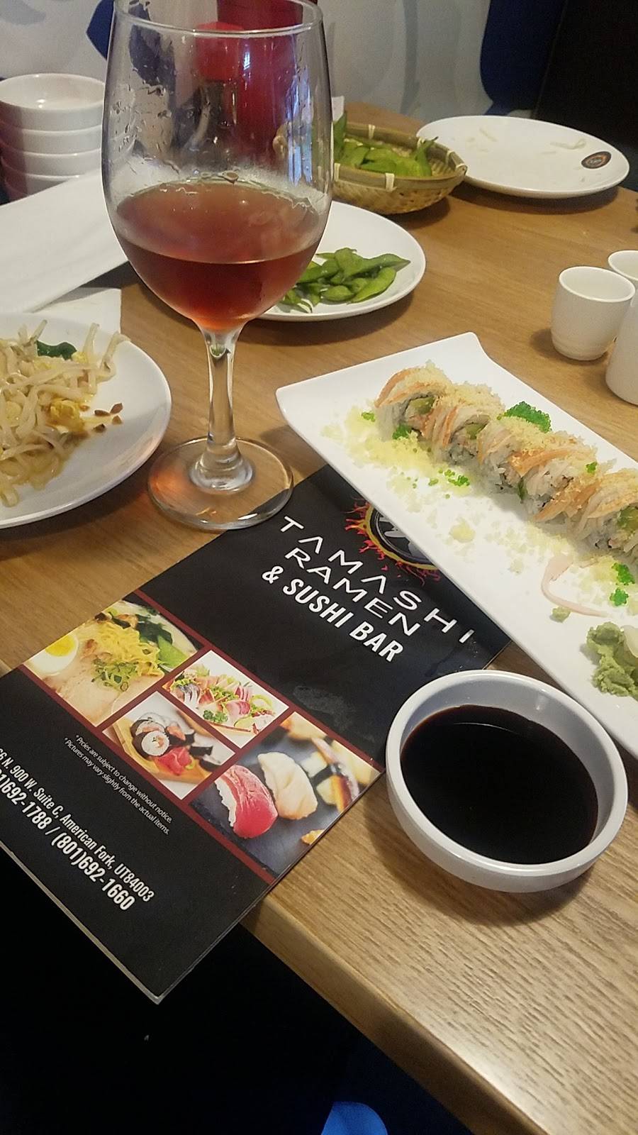 Tamashi Ramen & Sushi Bar | restaurant | 466 N 900 W ste c, American Fork, UT 84003, USA | 8016921788 OR +1 801-692-1788