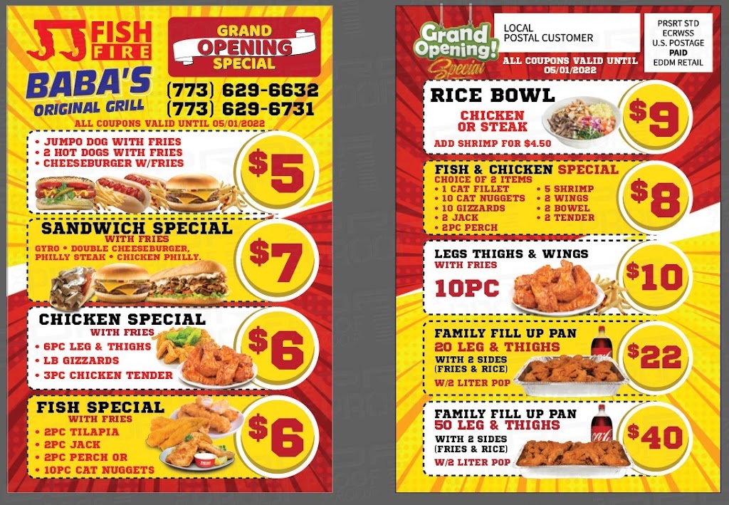 JJ Fish and Chicken | meal takeaway | 7 E 111th St, Chicago, IL 60628, USA | 7736296632 OR +1 773-629-6632